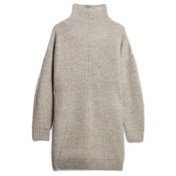 рокля,дамски,поли,и,рокли,superdry,chunky,rib,long,sleeve,midi,dress,beige