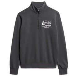 блуза,мъжки,пуловери,superdry,classic,vl,graphic,half,zip,sweatshirt,grey,(washed,black)
