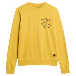 блуза,мъжки,пуловери,superdry,copper,label,graphic,sweatshirt,yellow