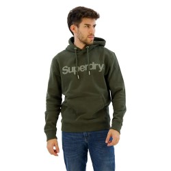 суичър,мъжки,пуловери,superdry,core,logo,city,loose,hoodie,army,khaki,(green)
