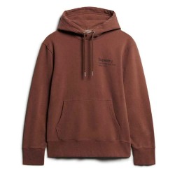 суичър,мъжки,пуловери,superdry,core,logo,city,loose,hoodie,nutmeg,spice,(brown)