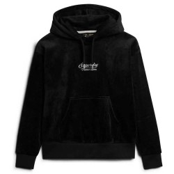 суичър,дамски,блузи,superdry,country,club,velour,loose,hoodie,black,(black)