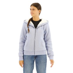 блуза,дамски,блузи,superdry,essential,borg,lined,full,zip,sweatshirt,blue,fog,marl,(blue)