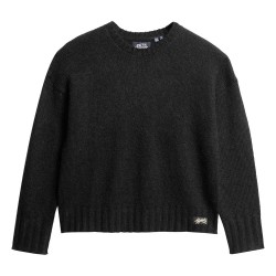 блуза,дамски,пуловери,дамски,плетени,дрехи,superdry,essential,sweater,truest,navy,(black)