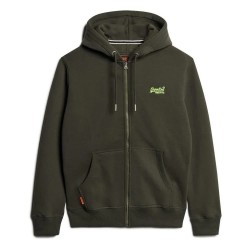 блуза,мъжки,пуловери,superdry,essential,logo,full,zip,sweatshirt,dark,grey,green,(green)