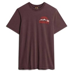 тениска,мъжки,тениски,superdry,great,outdoor,chest,graphc,short,sleeve,t,shirt,rum,raisin,brown,(brown)