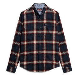 карирана,риза,мъжки,ризи,superdry,lumber,long,sleeve,shirt,oregon,check,navy,(blue)