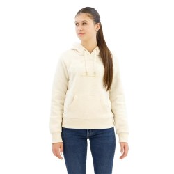 суичър,дамски,блузи,superdry,luxe,metallic,logo,hoodie,oat,cream,marl,(beige)