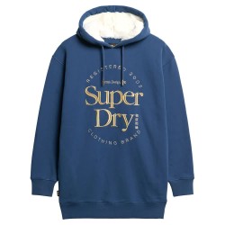рокля,дамски,поли,и,рокли,superdry,luxe,metallic,logo,long,sleeve,short,dress,blue,(sargasso,sea,blue)