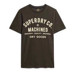 тениска,мъжки,тениски,superdry,machined,goods,workwear,short,sleeve,t,shirt,vintage,black,(brown)