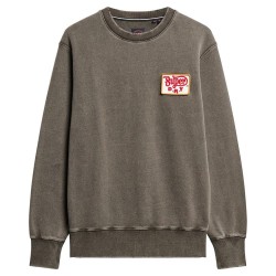 блуза,мъжки,пуловери,superdry,mechanic,loose,fit,sweatshirt,washed,black,(grey)