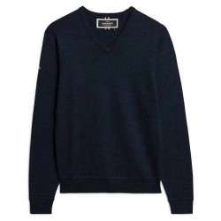 блуза,мъжки,пуловери,superdry,merino,v,neck,sweater,blue