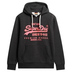 суичър,мъжки,пуловери,superdry,neon,vl,graphic,hoodie,black,(raven,black,marl)