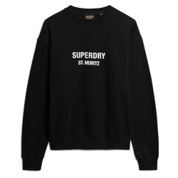 блуза,дамски,блузи,superdry,sport,luxe,loose,sweatshirt,black