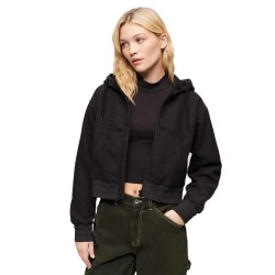 поларена,блуза,дамски,блузи,superdry,sport,tech,grid,fleece,full,zip,sweatshirt,black
