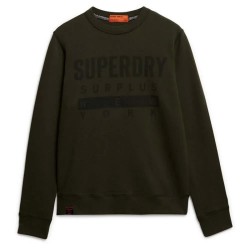 блуза,мъжки,пуловери,superdry,surplus,graphic,sweatshirt,washed,dark,olive,(green)