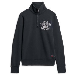блуза,мъжки,пуловери,superdry,track,&,field,graphic,half,zip,sweatshirt,eclipse,navy,(black)