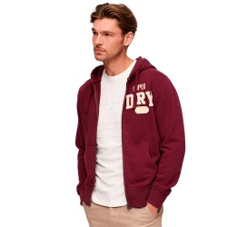 блуза,мъжки,пуловери,superdry,vintage,athletic,full,zip,sweatshirt,rich,burgundy,(red)