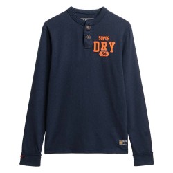 тениска,мъжки,тениски,superdry,vintage,athletic,grandad,long,sleeve,t,shirt,trench,navy,marl,(blue)