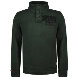 блуза,мъжки,пуловери,superdry,vintage,athletic,henley,sweatshirt,green,(academy,dark,green)