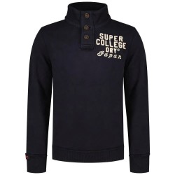 блуза,мъжки,пуловери,superdry,vintage,athletic,henley,sweatshirt,eclipse,navy,2,(blue,black)