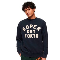 блуза,мъжки,пуловери,superdry,vintage,athletic,sweatshirt,rich,navy,(blue)