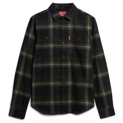 карирана,риза,мъжки,якета,superdry,vintage,check,overshirt,boseman,check,black,(black)
