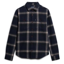 карирана,риза,мъжки,якета,superdry,vintage,check,overshirt,blue