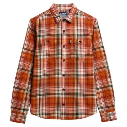 карирана,риза,мъжки,якета,superdry,vintage,check,overshirt,boseman,check,orange,(orange)
