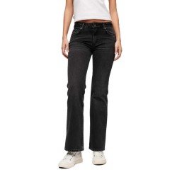 дънки,дамски,панталони,superdry,vintage,mid,rise,bootcut,jeans,black