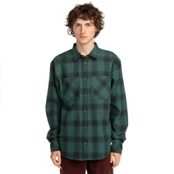 риза,с,дълъг,ръкав,мъжки,ризи,element,compass,long,sleeve,shirt,trekking,green,plaid,(green)