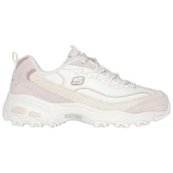 маратонки,дамски,маратонки,skechers,d´lites,trainers,natural,suede,duraleather,silver,trim,(white)