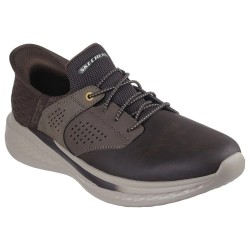 маратонки,мъжки,маратонки,skechers,slade,trainers,chocolate,leather,mesh,synthetic,(brown)