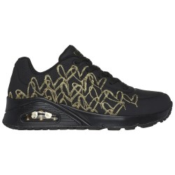 маратонки,дамски,маратонки,skechers,uno,trainers,black,durabuck,gold,mylar,embroidery,(black)