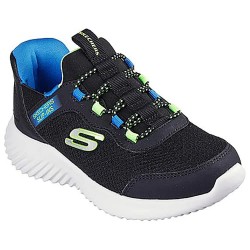 маратонки,детски,маратонки,skechers,bounder,brisk,burst,trainers,black,synthetic,textile,blue,&,black,trim,(black)