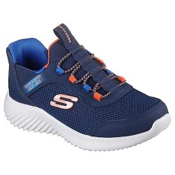 маратонки,детски,маратонки,skechers,bounder,brisk,burst,trainers,navy,black,synthetic,textile,black,trim,blue,&,orange,trim,(blue)