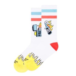чорапи,дамски,чорапи,american,socks,2,hot,4,you,long,socks,white,(white)