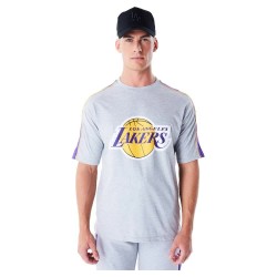 тениска,мъжки,тениски,new,era,nba,panel,los,angeles,lakers,short,sleeve,t,shirt,grey,(grey,med)