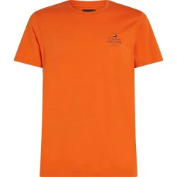 тениска,мъжки,тениски,tommy,hilfiger,stack,short,sleeve,t,shirt,bonfire,orange,(orange)