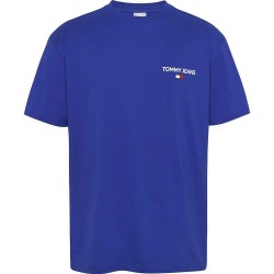 тениска,мъжки,тениски,tommy,jeans,dm0dm19691,short,sleeve,t,shirt,bright,blue,(blue)