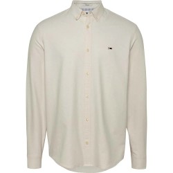 риза,с,дълъг,ръкав,мъжки,ризи,tommy,jeans,entry,reg,oxford,long,sleeve,shirt,beige,(newsprint)