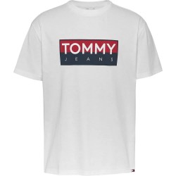 тениска,мъжки,тениски,tommy,jeans,reg,rwb,entry,short,sleeve,t,shirt,white