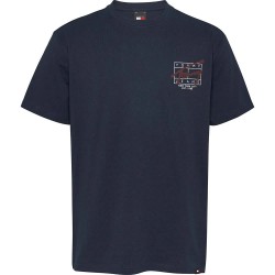 тениска,мъжки,тениски,tommy,jeans,reg,spray,ext,short,sleeve,t,shirt,blue