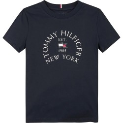 тениска,детски,тениски,tommy,hilfiger,nautical,arch,printed,short,sleeve,t,shirt,black,(desert,sky)