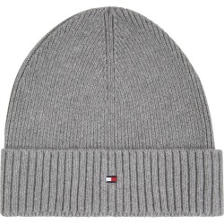 шапка,всички,шапки,tommy,hilfiger,flag,pima,beanie,mid,grey,heather,(grey)
