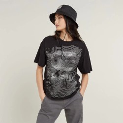 блуза,дамски,блузи,g,star,faux,embro,loose,r,t,sweatshirt,black,(dark,black)