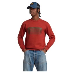 блуза,мъжки,пуловери,g,star,stacked,old,skool,logo,sweatshirt,rusty,red,(red)