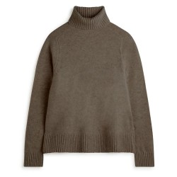 блуза,дамски,пуловери,дамски,плетени,дрехи,ecoalf,caqui,sweater,brown,melange,(brown)