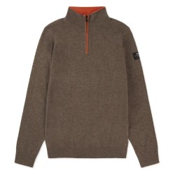 блуза,мъжки,пуловери,ecoalf,larch,sweater,brown,(brown,melange)