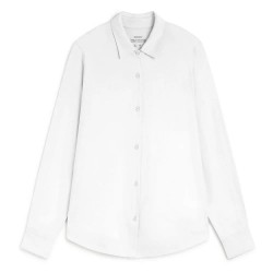 риза,с,дълъг,ръкав,дамски,блузи,дамски,ризи,ecoalf,lasa,long,sleeve,shirt,white